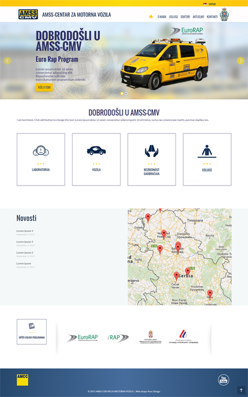 Izrada web sajtova u WordPressu - Auto Moto Savez