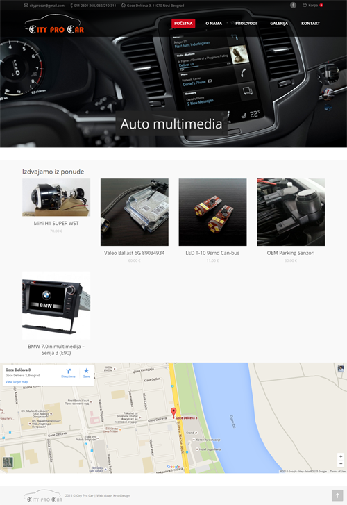 Izrada web sajtova u WordPressu - Auto delovi