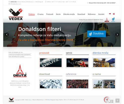 Izrada web sajtova u WordPressu - Vedex